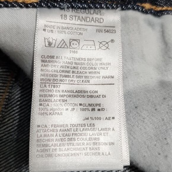 OLD NAVY Jeans boys size 18 R Didley Bootcut Adjustable Waist - Picture 8 of 8